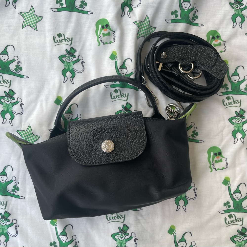 Black Longchamp Small Crossbody Bag